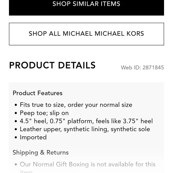 Michael Kors Black Pump Heels Womens Size 8M, Used - Picture 11 of 11